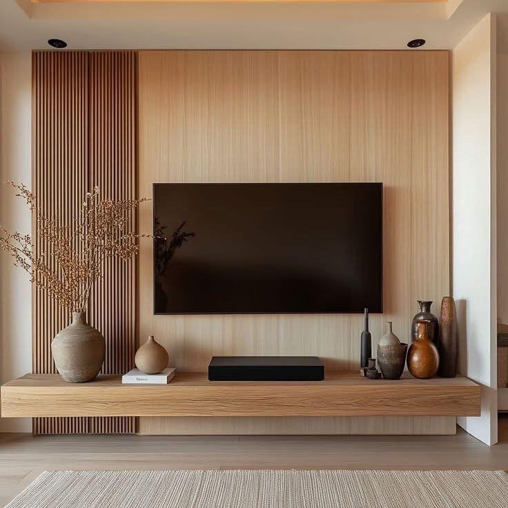 Wooden Minimal TV Unit